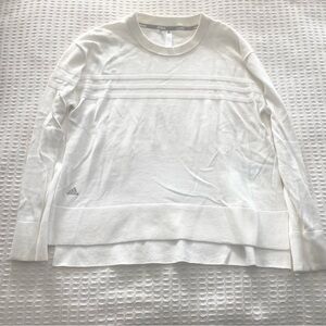 adidas White Crew Neck Sweater